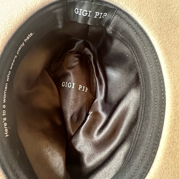 Gigi Pip Tan “Shiloh Fedora” Wool Hat Size 57 Small/ Medium Excellent Condition! - Picture 10 of 12